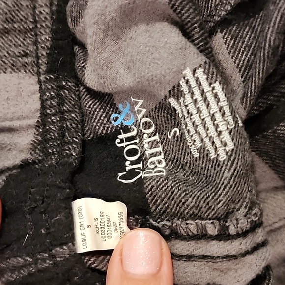 Croft and Barrow Mens Size Small Flannel Pajama Pants - Picture 3 of 5